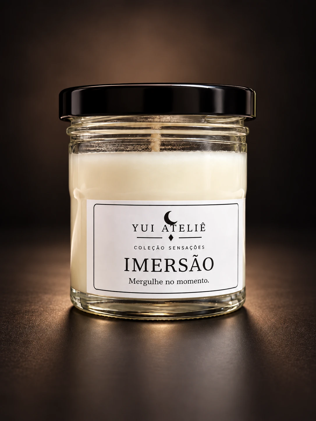 Vela aromática Imersão da Coleção Sensações Yui Ateliê