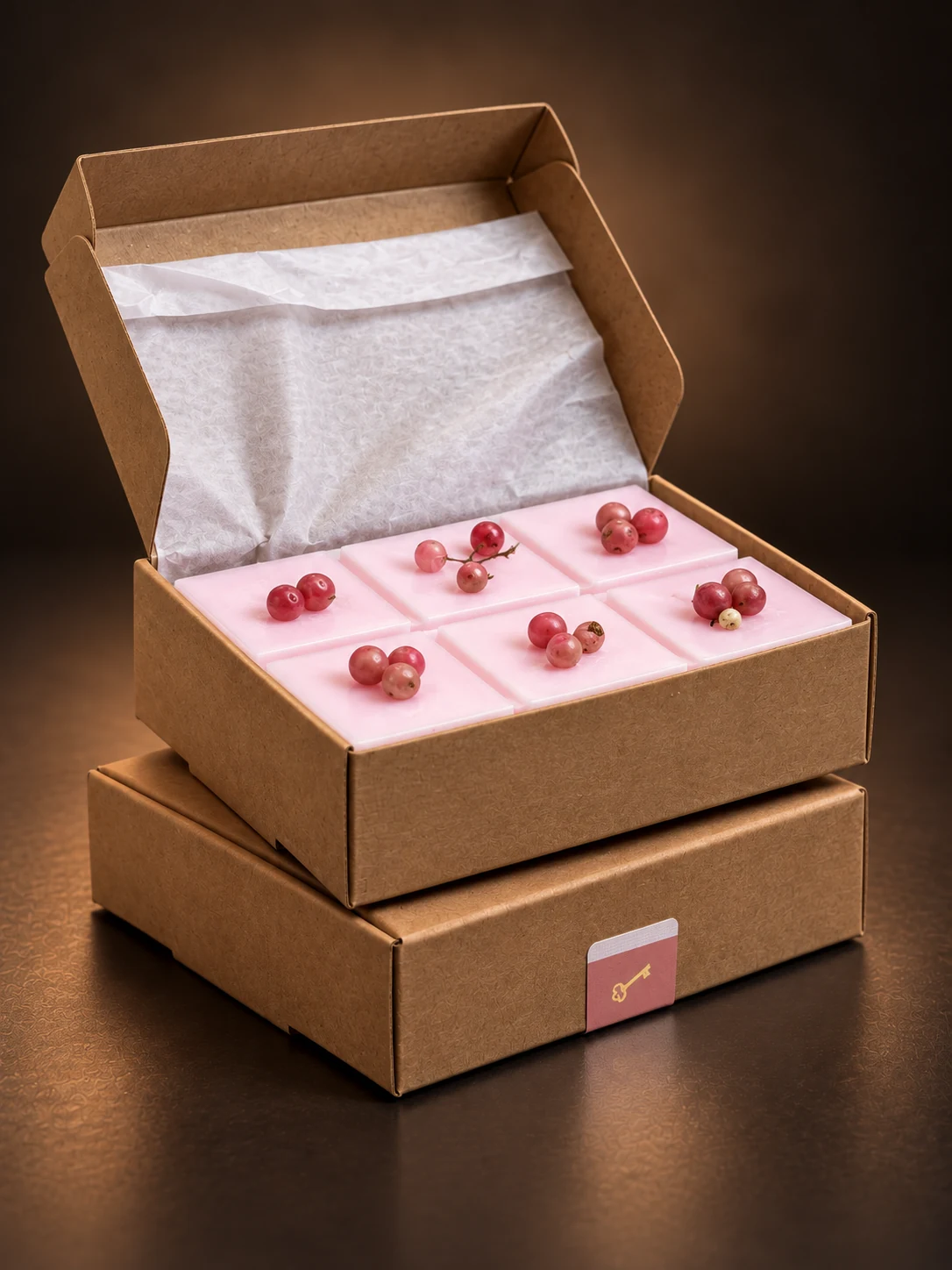 Caixa aberta de Wax Melts Encanto da Yui Ateliê