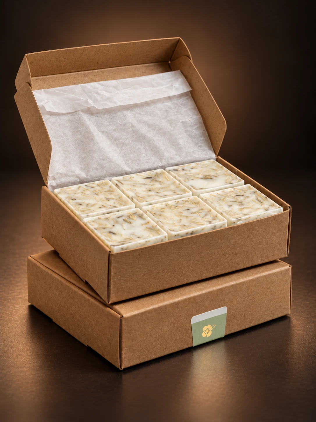 Caixa aberta de Wax Melts Equilíbrio da Yui Ateliê